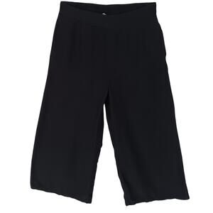 Target Culotte Pants Size 8 Black Elastic Back Waist Pockets